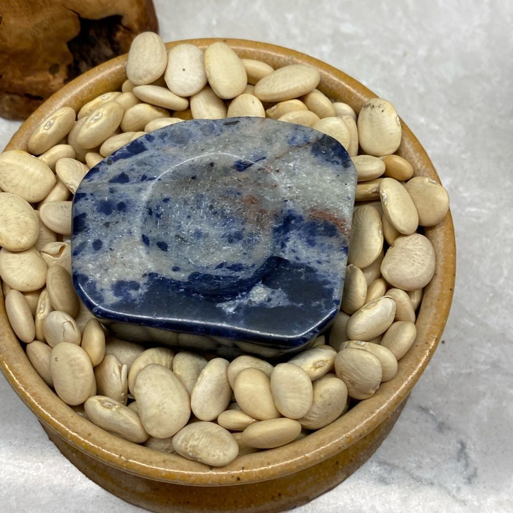 Sodalite Crystal Sphere Holder